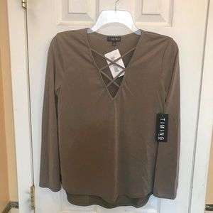 Stunning sexy Timing designer criss cross top